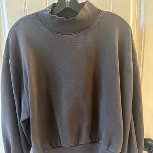 Frame Mock Neck Sweatshirt
